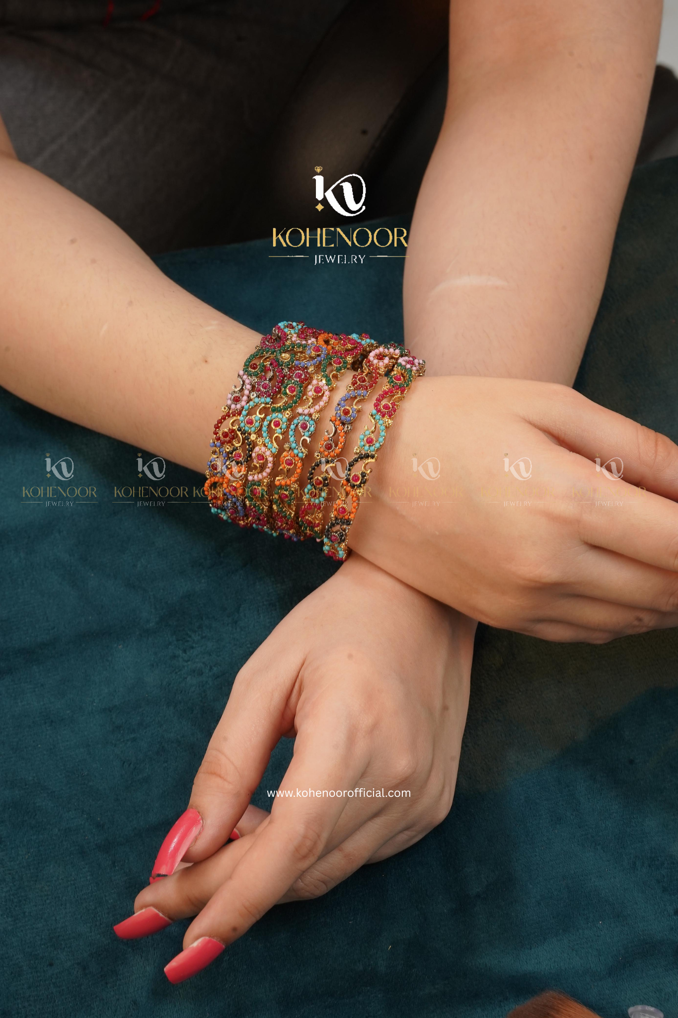 Nauratan Hand Made 6 Pieces Bangles – kohenoorofficial